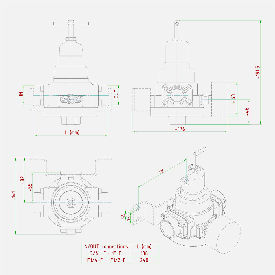 110R2減壓閥技術(shù)圖紙 110R2調(diào)壓閥技術(shù)圖紙